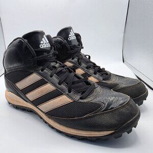 Adidas Turf Hog LX Mid Mens Size 12 Football Cleats Black White Athletic G67095
